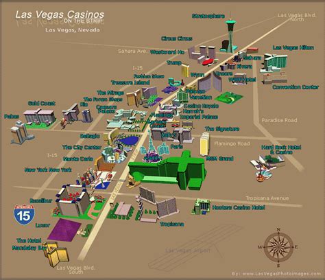 custom las vegas casino map